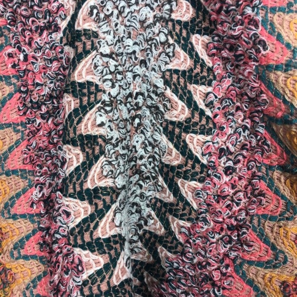 Anthropologie Akemi + Kin Alva Chevron Metallic Kimono Cardigan - Picture 5 of 9